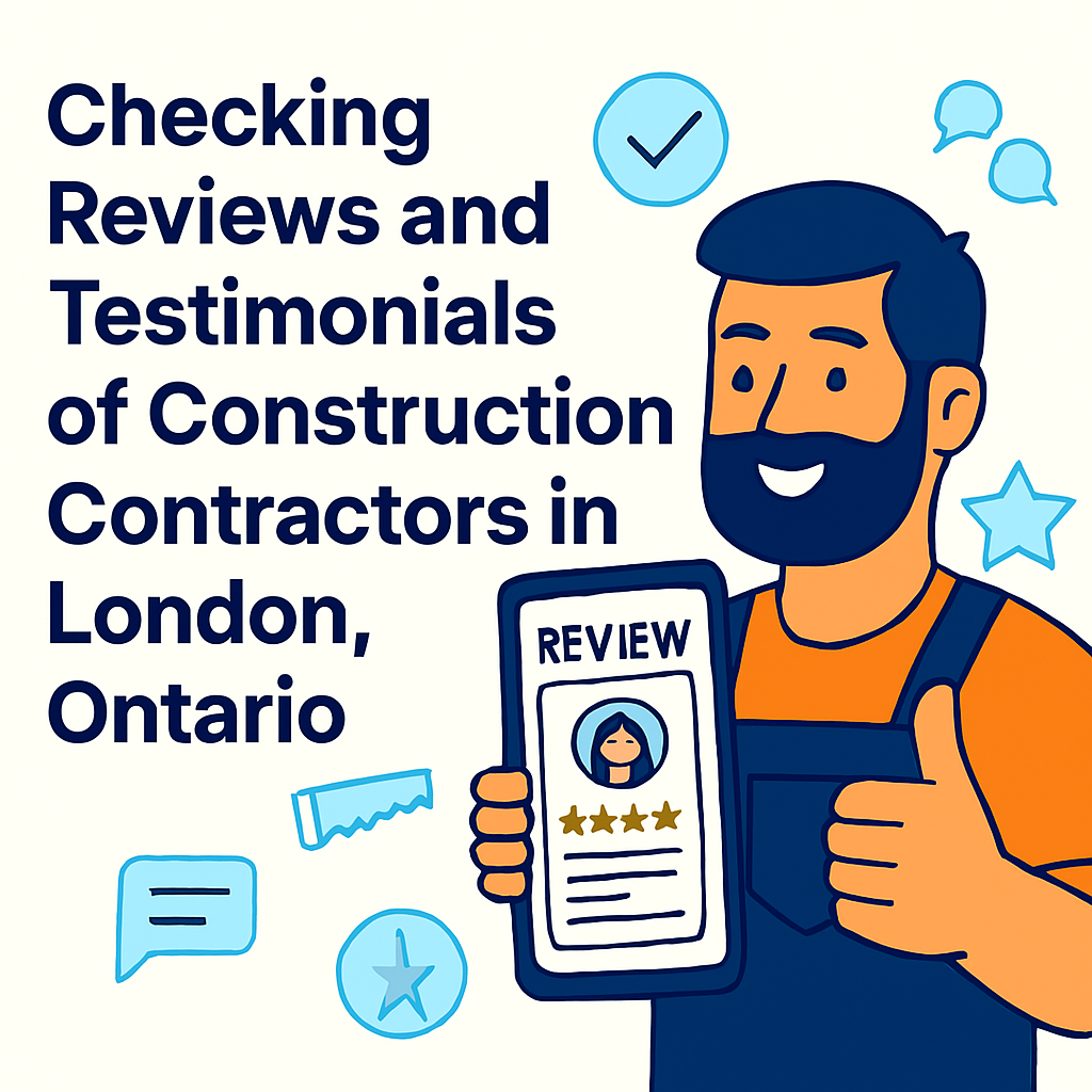 Checking reviews and testimonials of construction contractors in London, Ontario