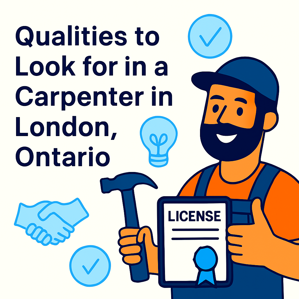 Qualities to look for in a carpenter in london, Ontario