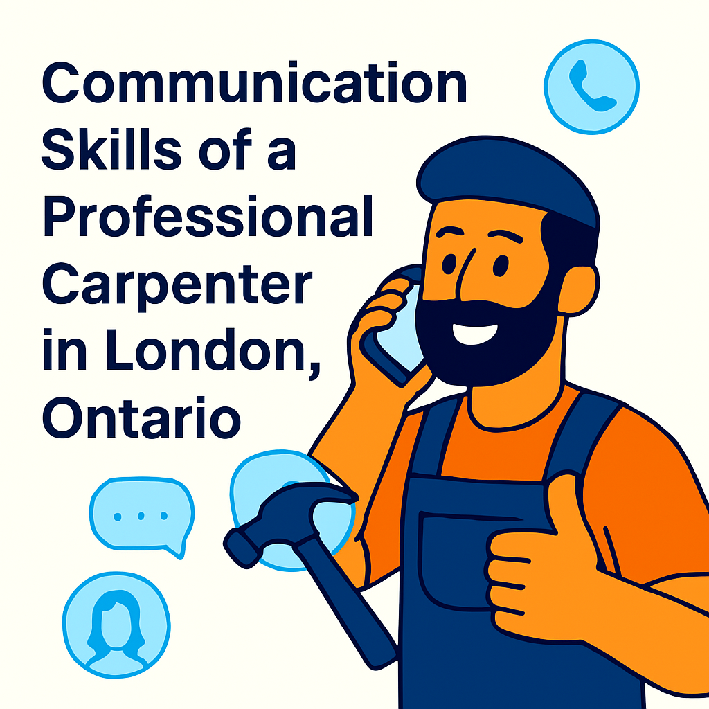 communication skills of a professional carpenter in london, Ontario